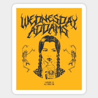 Wednesday Addams Metal Sticker